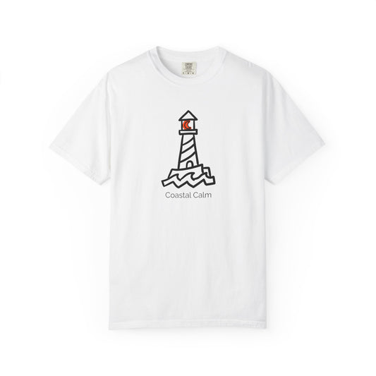 Lighthouse "Coastal Calm" Graphic T-Shirt, Summer Fashion Beach Tee