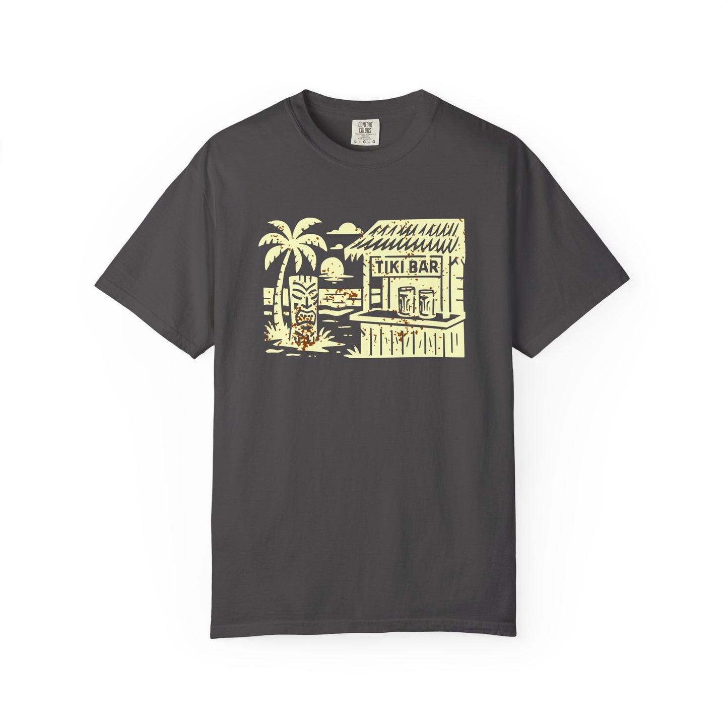 Tiki Bar T-Shirt, Vintage Beach Tee, Unisex Summer Wear, Vacation Gift, Tropical Apparel, Casual Style