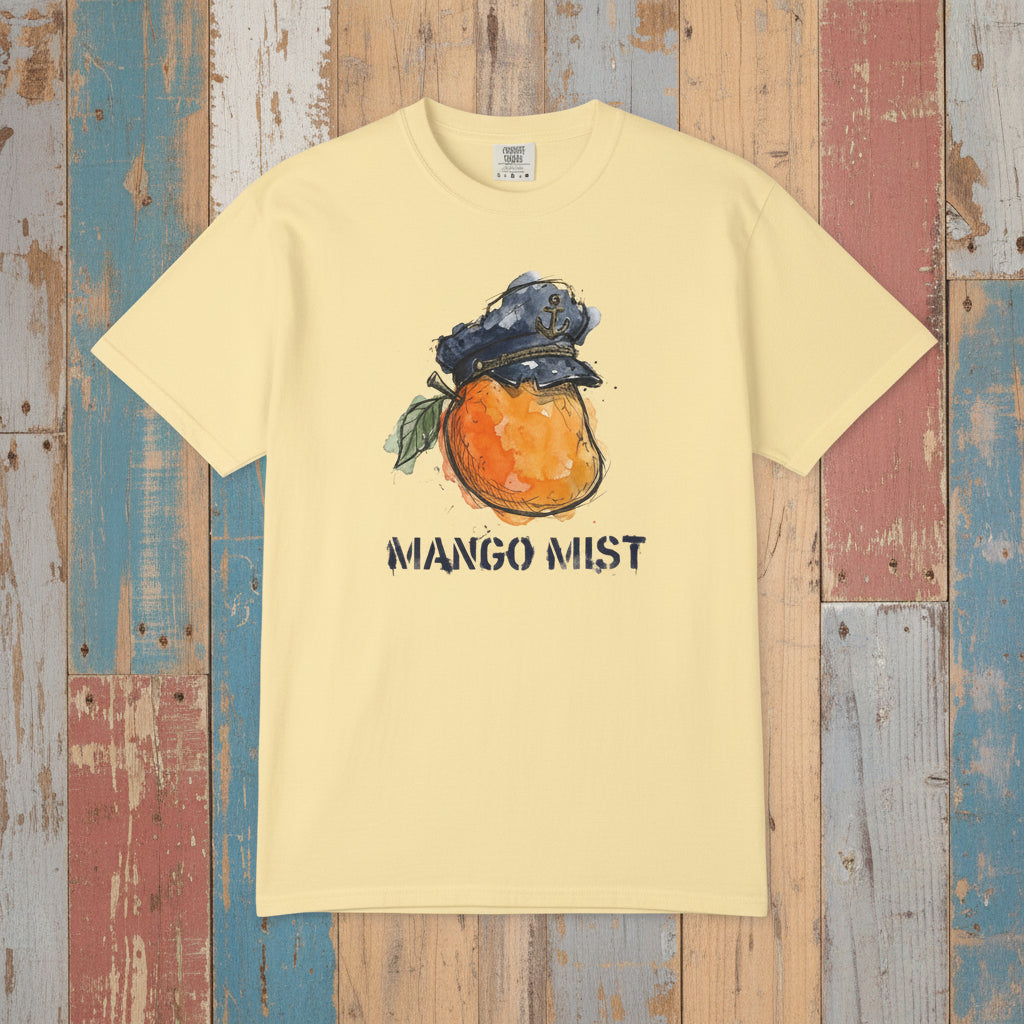 Mango Mist Custom Art Tee — Watercolor Mango Graphic T-Shirt