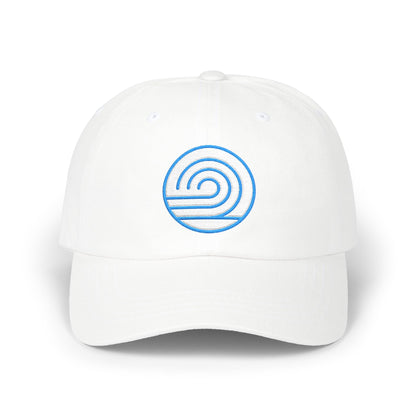 Custom Embroidered Wave Cap — Minimal Beach Logo Hat