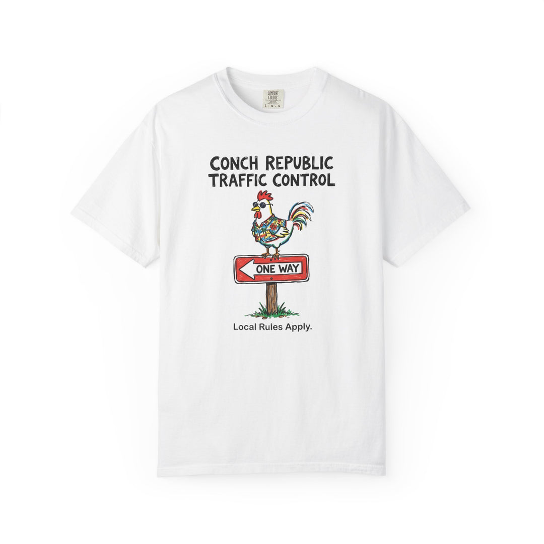Conch Republic Traffic Control T-Shirt — Rooster One Way Beach Tee
