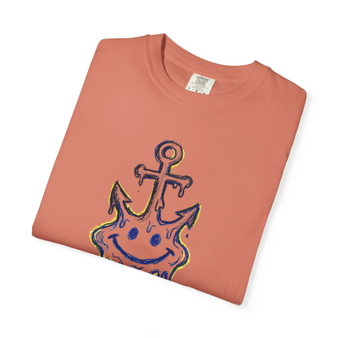Salty Anchor Graphic T-Shirt | "Current Mood: Salty" Coastal Tee