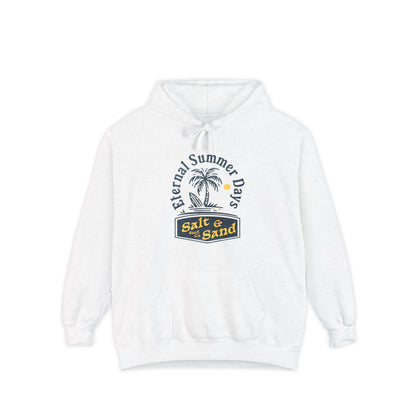 Eternal Summer Hoodie - Unisex Garment-Dyed Comfy Pullover, Relaxed Beach Vibes, Perfect for Summer Days, Gift for Beach Lovers, Cozy