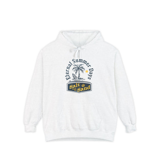 Eternal Summer Hoodie - Unisex Garment-Dyed Comfy Pullover, Relaxed Beach Vibes, Perfect for Summer Days, Gift for Beach Lovers, Cozy