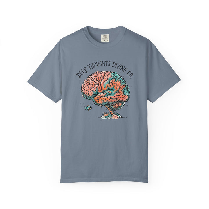 Deep Thoughts Diving Co. Brain Tree Graphic Tee — Garment-Dyed T-Shirt