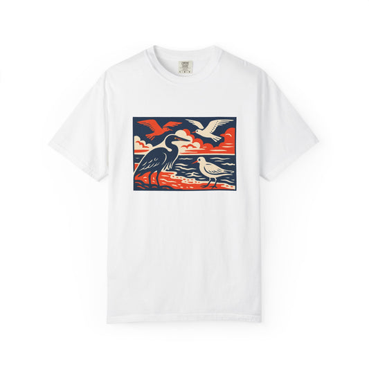 Nature-Inspired Unisex T-Shirt | Vintage Bird Design, Casual Wear, Gifts for Nature Lovers, Hiking Apparel, Outdoor Enthusiasts