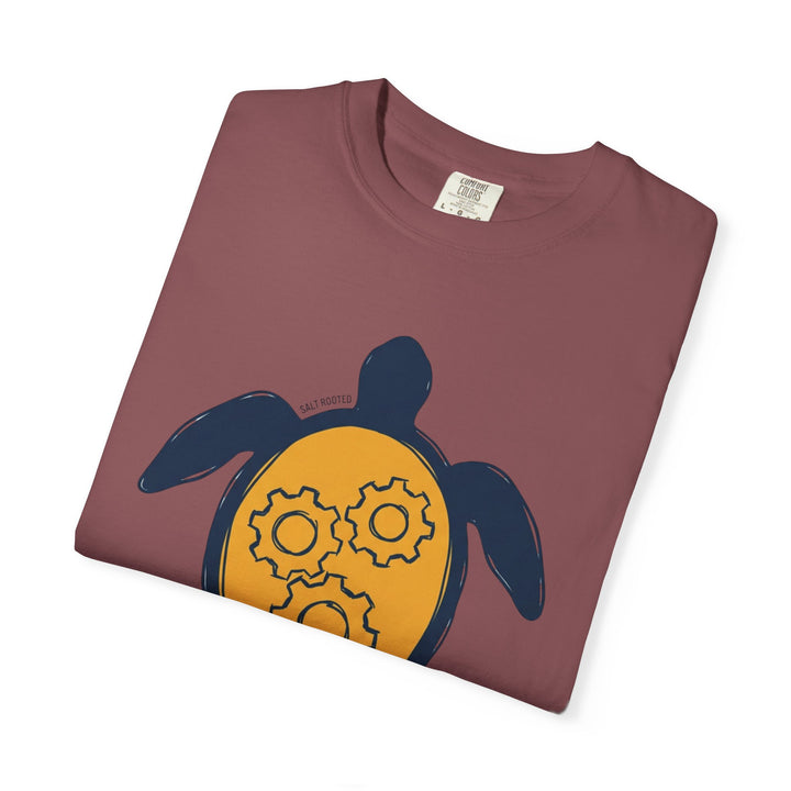 Sea Turtle Gear Graphic T-Shirt | Coastal Garment-Dyed Tee