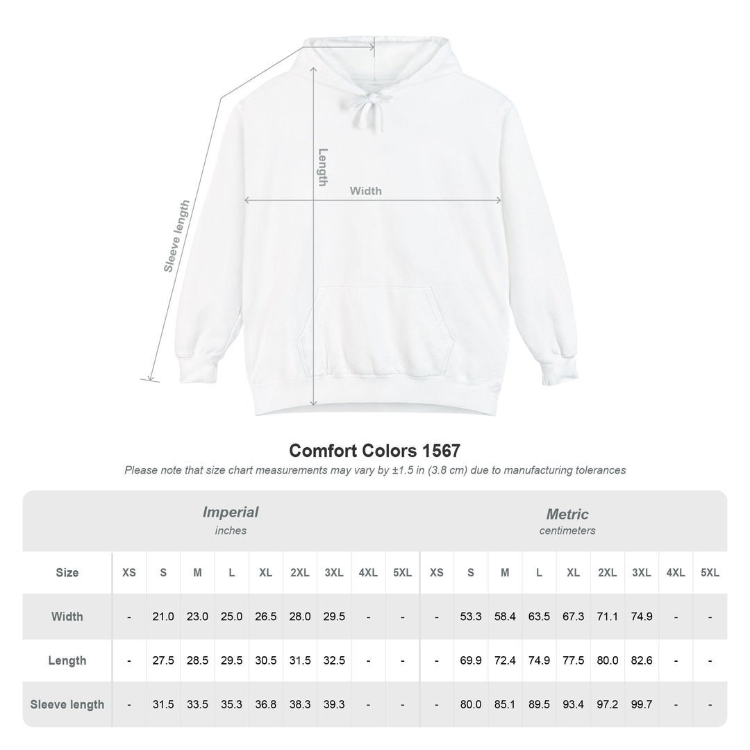 Seaport Fish Market Garment-Dyed Hoodie — Boston Coastal Lobster &amp; Fish Graphic