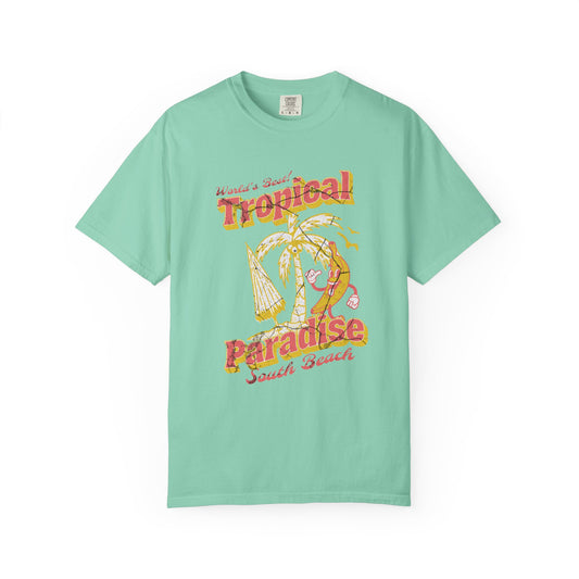 Tropical Paradise T-Shirt | Casual Summer Tee, Beachwear, Unisex Gift, Vacation Essential, Retro Graphic Shirt