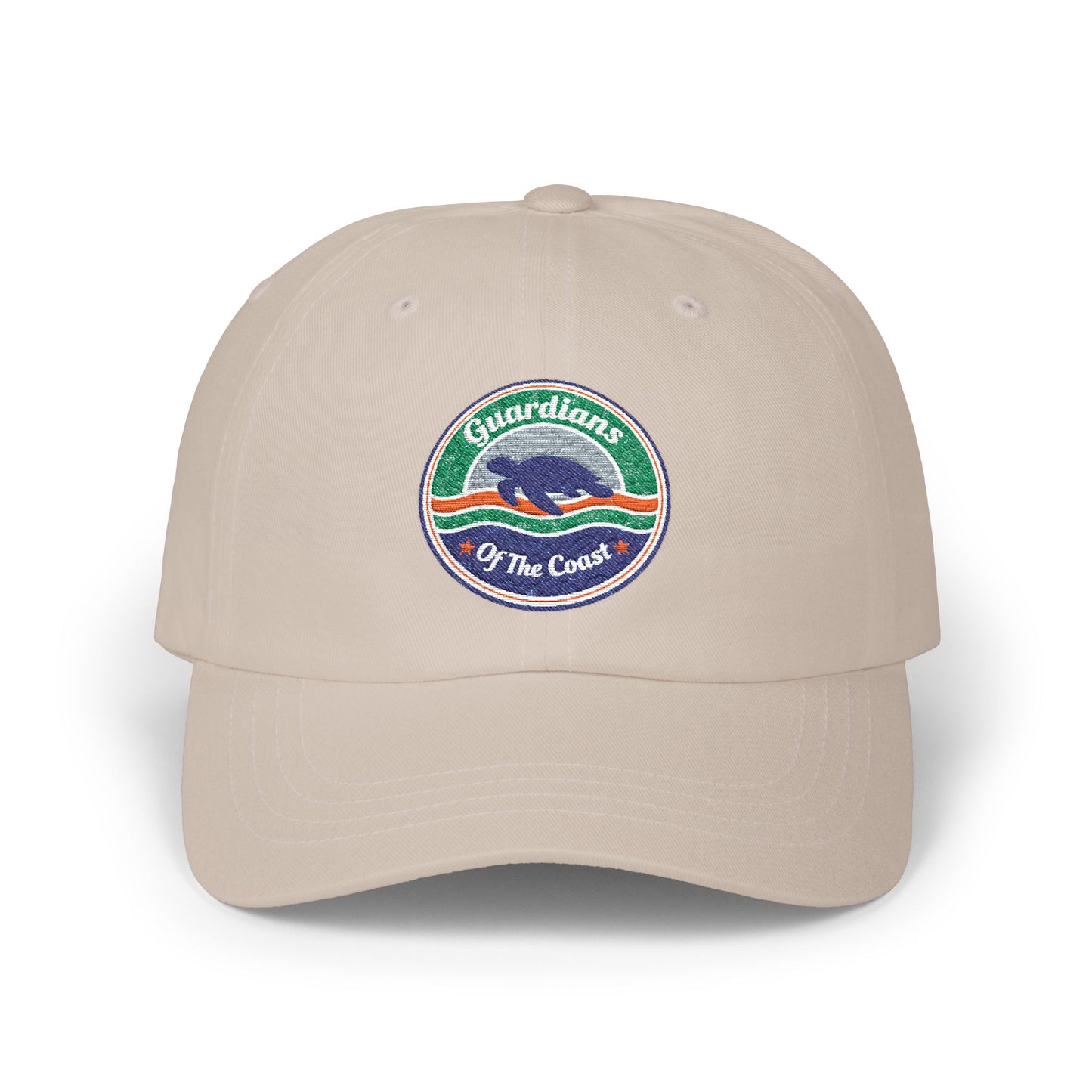 Custom Embroidered Cap — 'Guardian of the Coast' Turtle Conservation Patch Baseball Hat