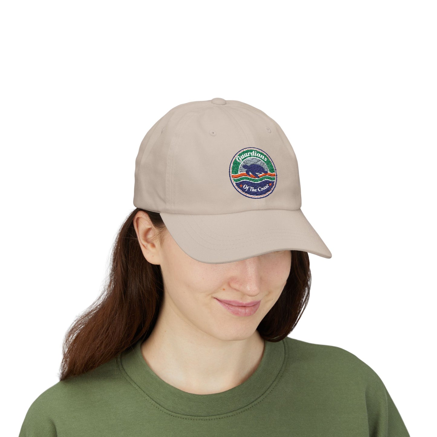 Custom Embroidered Cap — 'Guardian of the Coast' Turtle Conservation Patch Baseball Hat