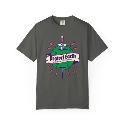 Earth Protection T-Shirt, 100% Ring-Spun Garment-Dyed Cotton
