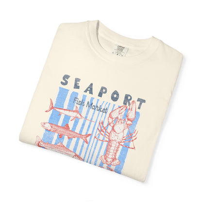 Vintage Seaport Graphic T-Shirt, 100% Ring-Spun Garment-Dyed Cotton