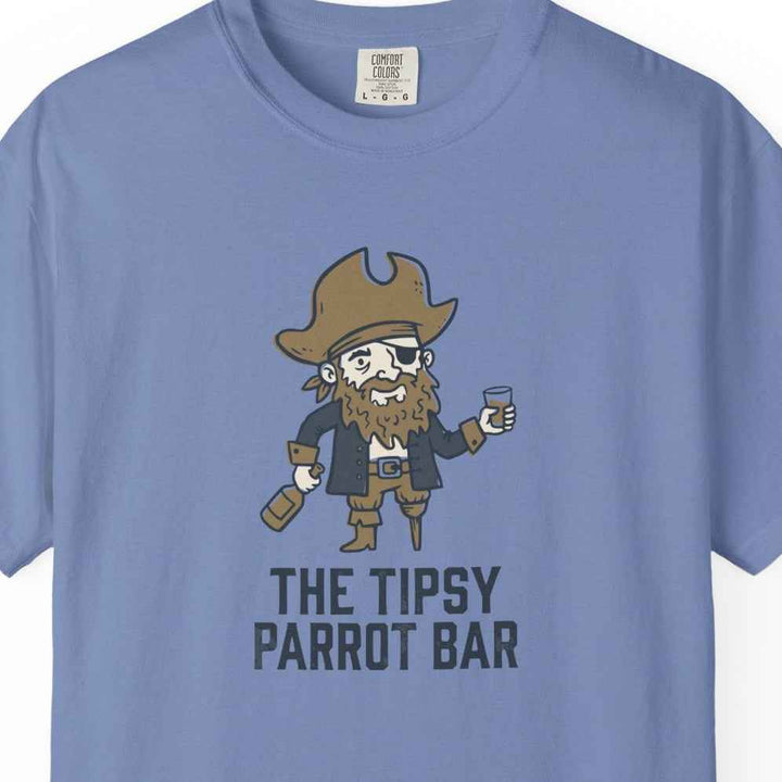 Pirate Bartender T-Shirt - The Tipsy Parrot Bar Novelty Summer Beach Tee