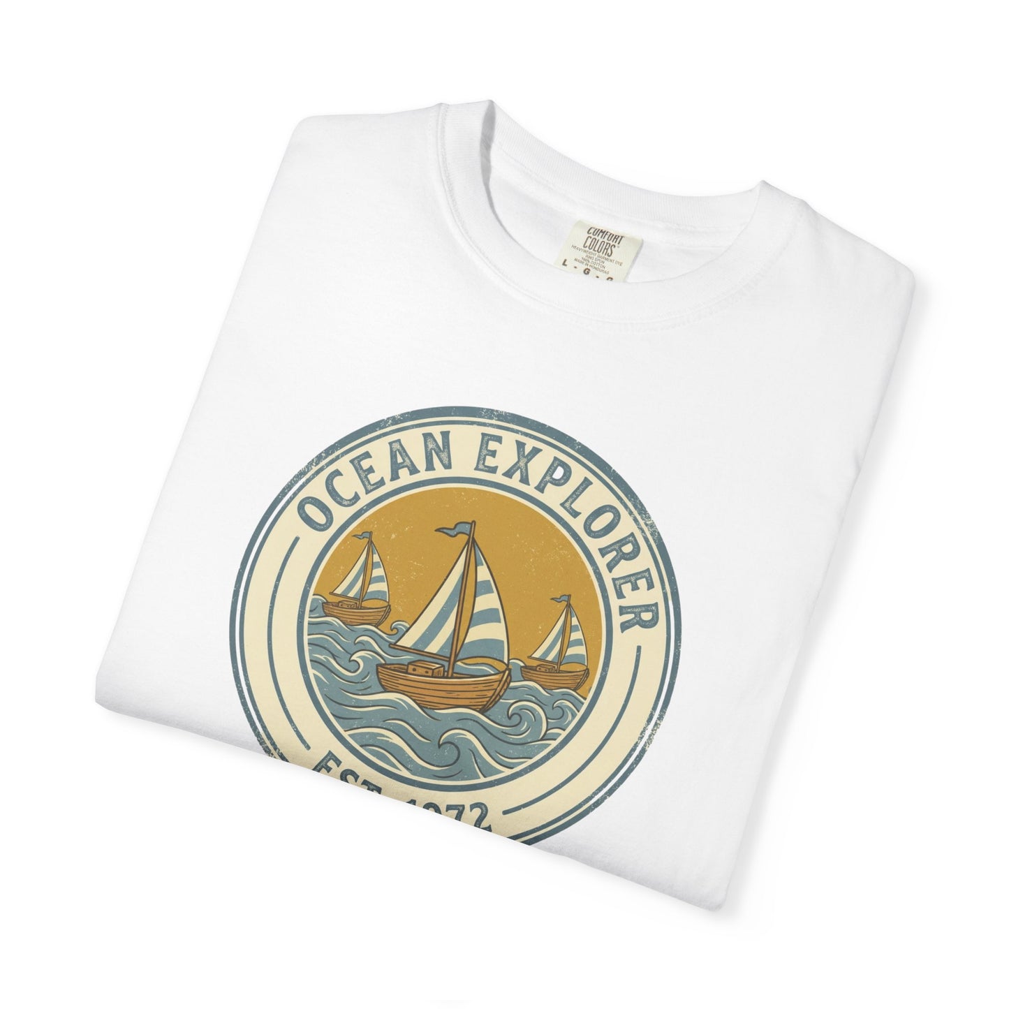 Ocean Explorer T-Shirt - Vintage Sailboat Summer Beach Graphic Tee