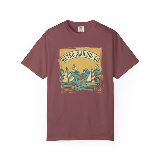Retro Sailing Ocean T-Shirt - Retro Sailing Co. Vintage Nautical Beach Tee