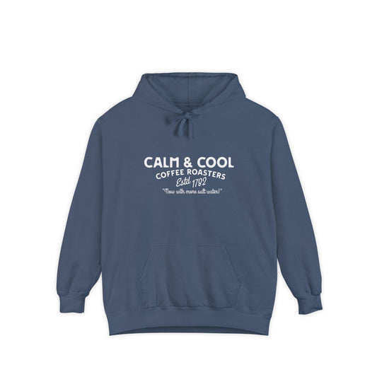 Calm & Cool Coffee Roasters Hoodie, Unisex Garment-Dyed Sweatshirt for Coffee Lovers, Cozy Casual Wear, Perfect Gift for Baristas, [...]