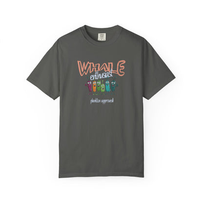 Whale Enthusiast T-Shirt, 100% Ring-Spun, Garment-Dyed Cotton