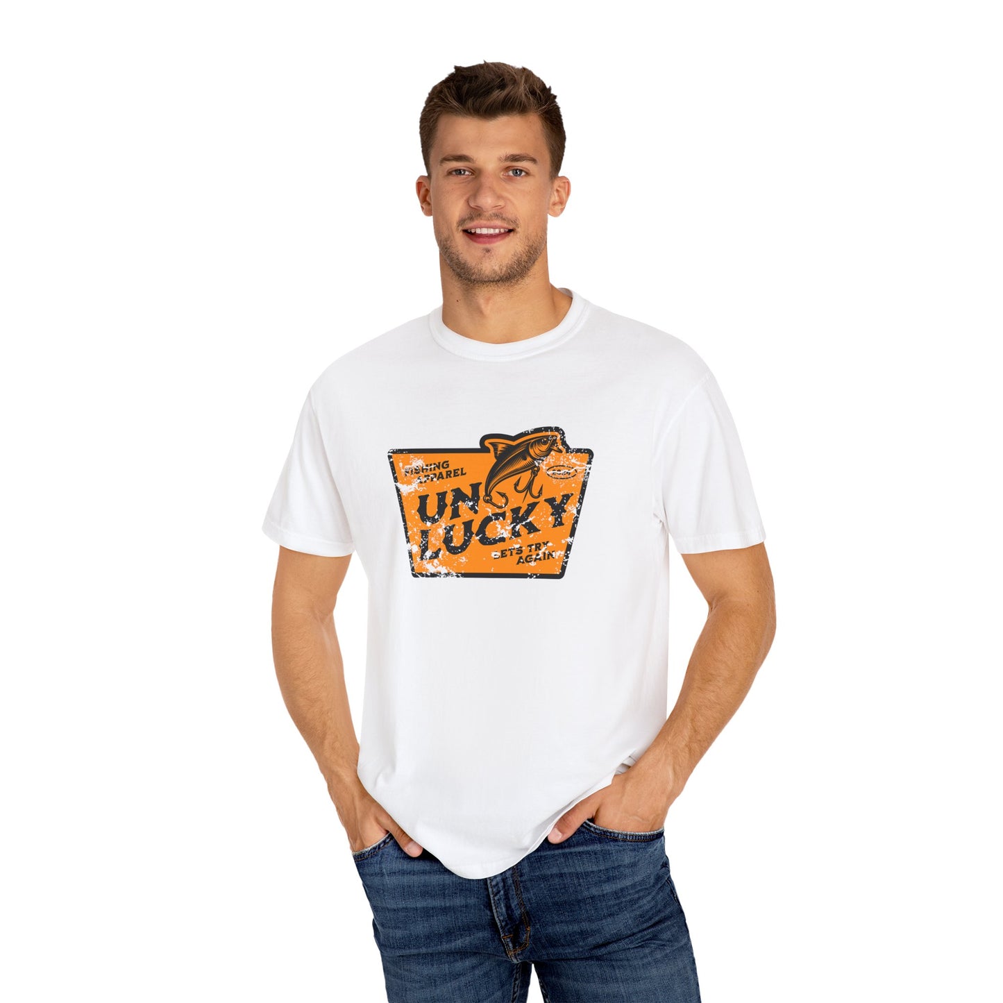 Unlucky Fishing-Themed Garment-Dyed T-Shirt, Fun and Casual Style for Anglers, Perfect Gift for Fishermen, Outdoor Adventure Apparel, [...]