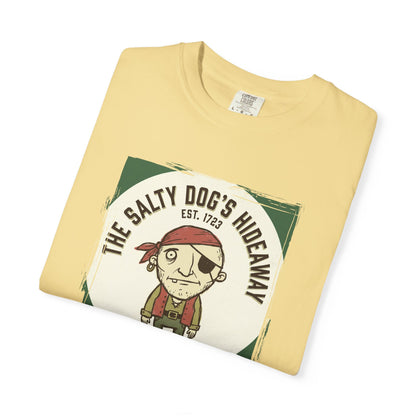 The Salty Dog’s Hideaway T-Shirt — Vintage Pirate Logo Summer Style Tee
