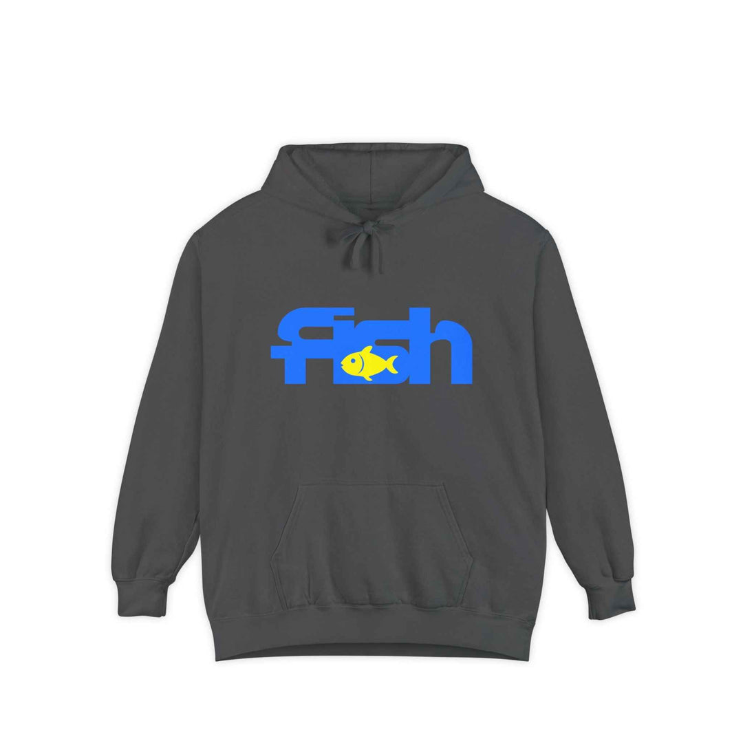 Fish, Garment-Dyed Unisex Hoodie