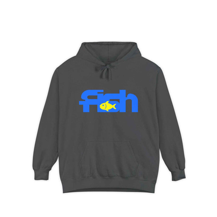 Fish, Garment-Dyed Unisex Hoodie