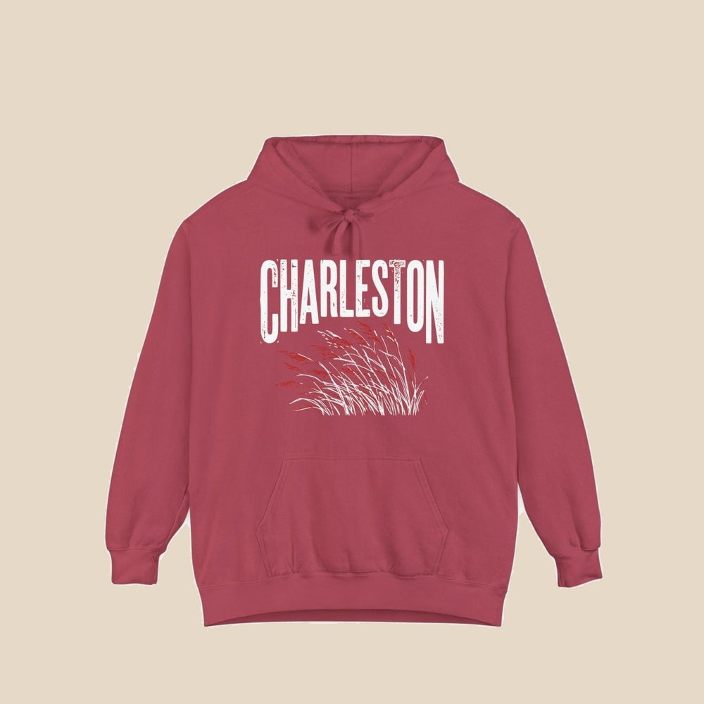 Atlantic Basin Diner hoodie flat lay, view 2 — retro breakfast graphic pullover by Five Tides Apparel
