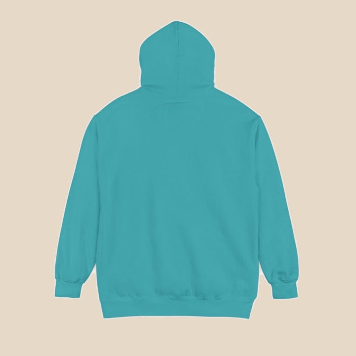 Atlantic Basin Diner hoodie flat lay, view 3 — retro breakfast graphic pullover by Five Tides Apparel