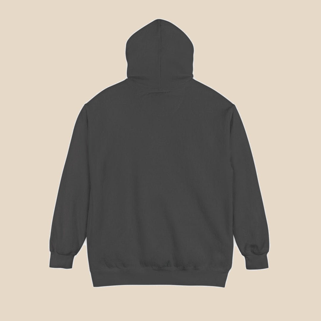 Hatteras Lighthouse hoodie — back view of this coastal graphic pullover by Five Tides Apparel