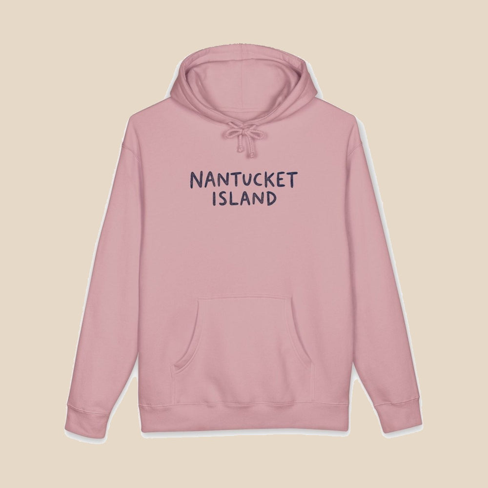 Nantucket Island Shell hoodie — scallop shell graphic pullover by Five Tides Apparel, view 3 of 15