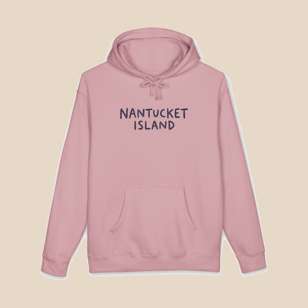 Nantucket Island Shell hoodie — scallop shell graphic pullover by Five Tides Apparel, view 3 of 15