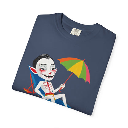 Beach Vibe Vampire Skeleton, 100% Ring-Spun Garment-Dyed Cotton