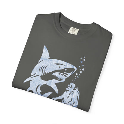 Shark Encounter Unisex T-Shirt | Cool Graphic Tee, Ocean Lover Gift, Beachwear, Summer Fashion, Scuba Diving Apparel