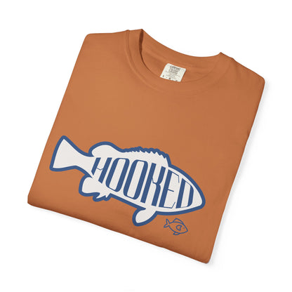 Hooked Fishing T-Shirt, Unisex Apparel, Summer Outdoor Wear, Gift for Fishermen, Casual Everyday Tee, Cool Graphic Shirt