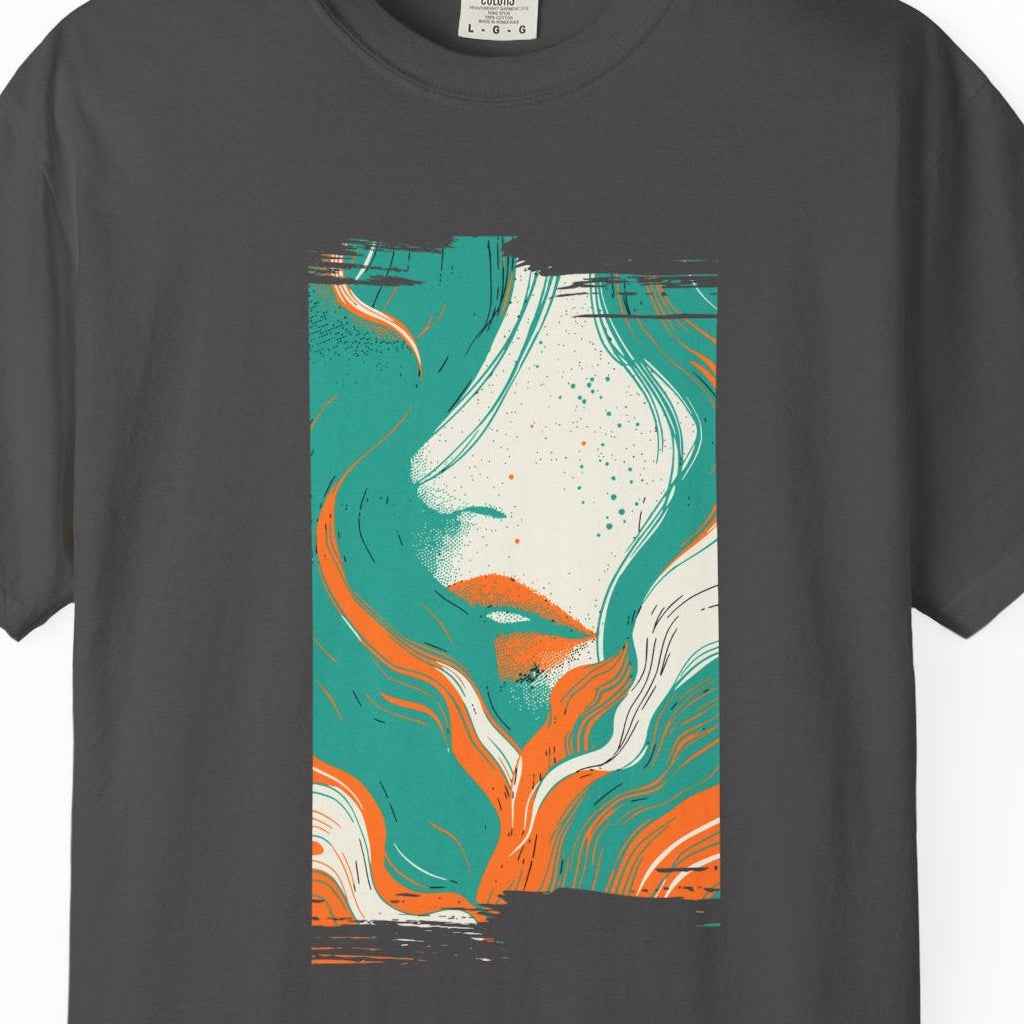 Beauty From The Ocean, T-Shirt, 100% Ring-Spun Garment-Dyed Cotton