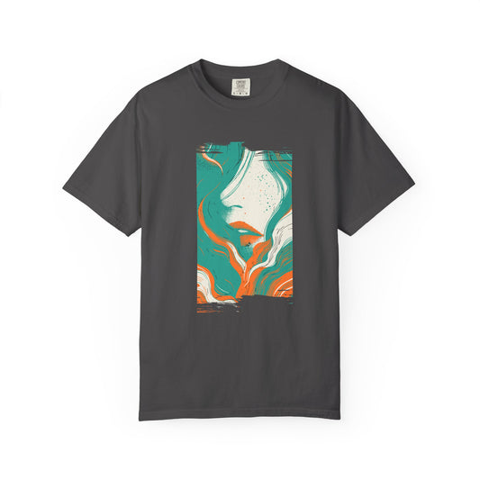 Beauty From The Ocean Illustrated T-Shirt, 100% Ring-Spun Garment-Dyed Cotton