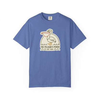 The Pelican's Perch Graphic T-Shirt - Vintage Beach Pelican Tee