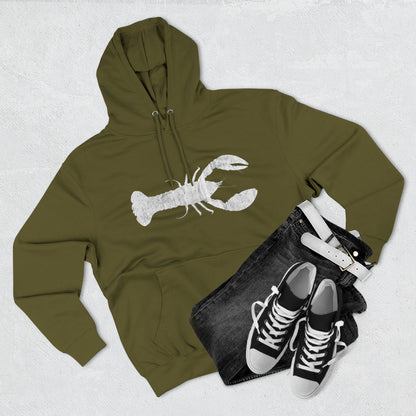 Lobster Fleece Hoodie - Cozy Pullover for Seafood Lovers, Casual Wear, Beach Days, Gift for Grill Masters, Maritime Style