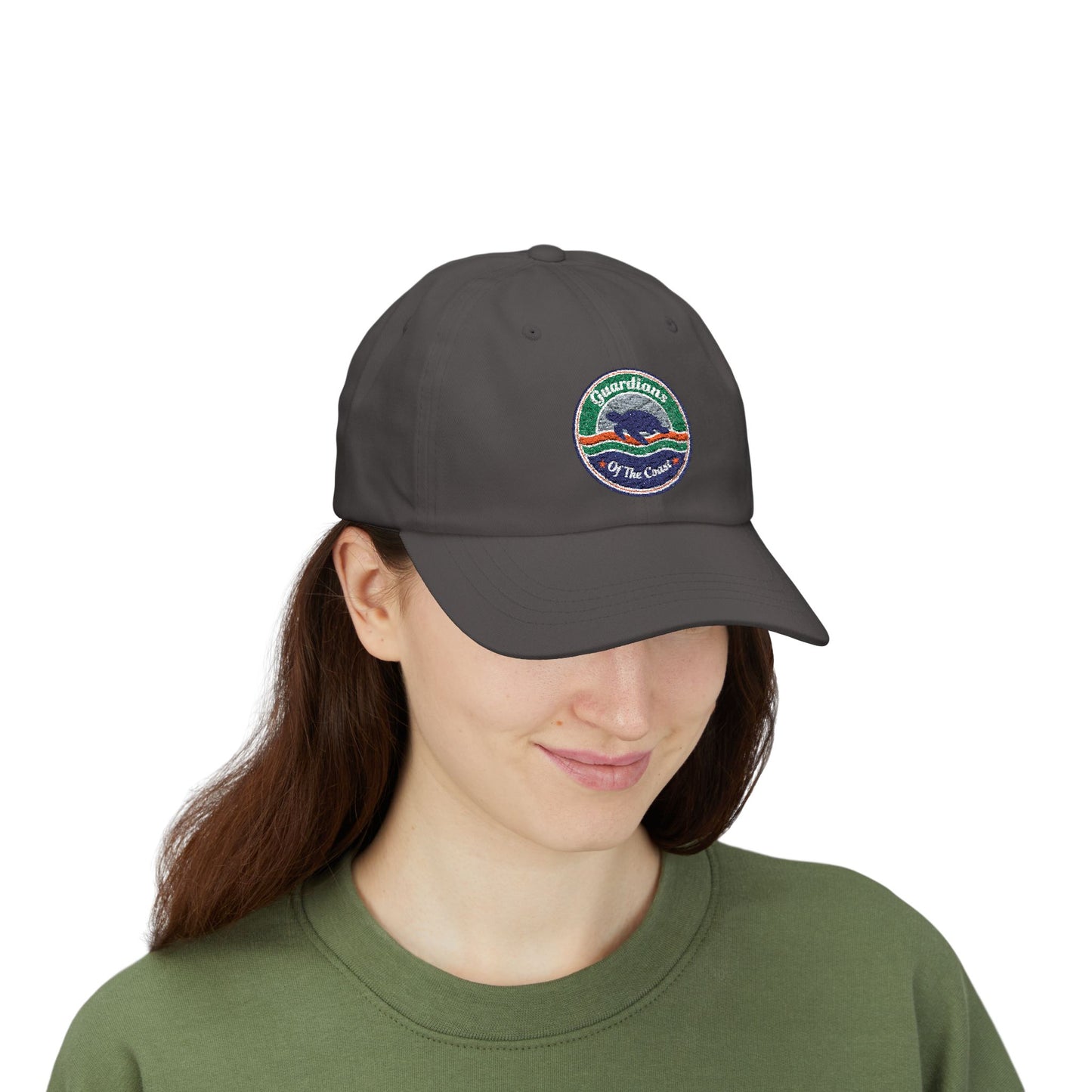 Custom Embroidered Cap — 'Guardian of the Coast' Turtle Conservation Patch Baseball Hat