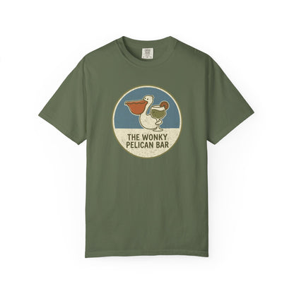 Wonky Pelican Bar Vintage Graphic Tee - Summer Bar T-Shirt