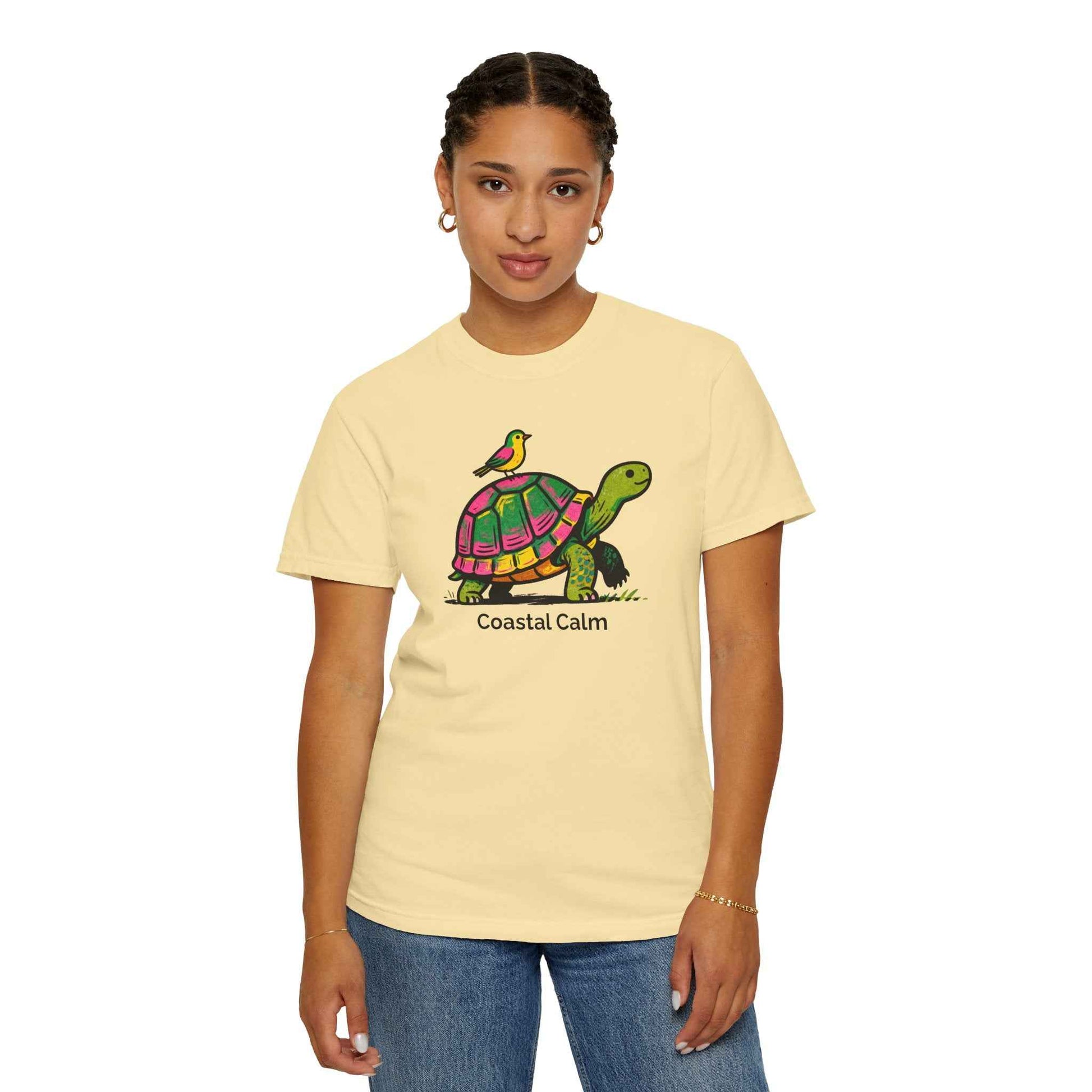 Coastal Calm Turtle Buddies T-Shirt — Beachy Sea Cotton Graphic Tee