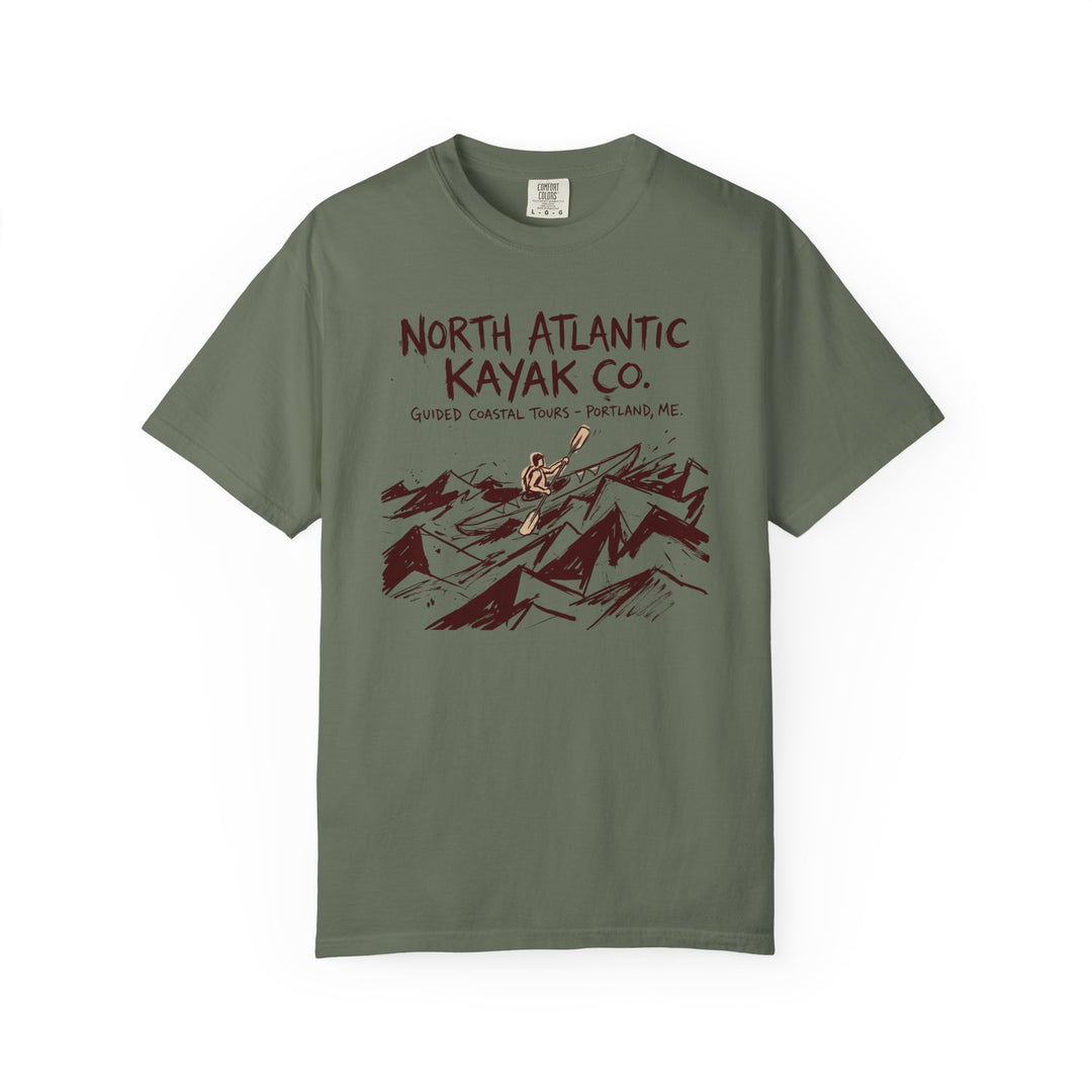 North Atlantic Kayak Co. Graphic Tee — Coastal Kayaking Garment-Dyed T-Shirt
