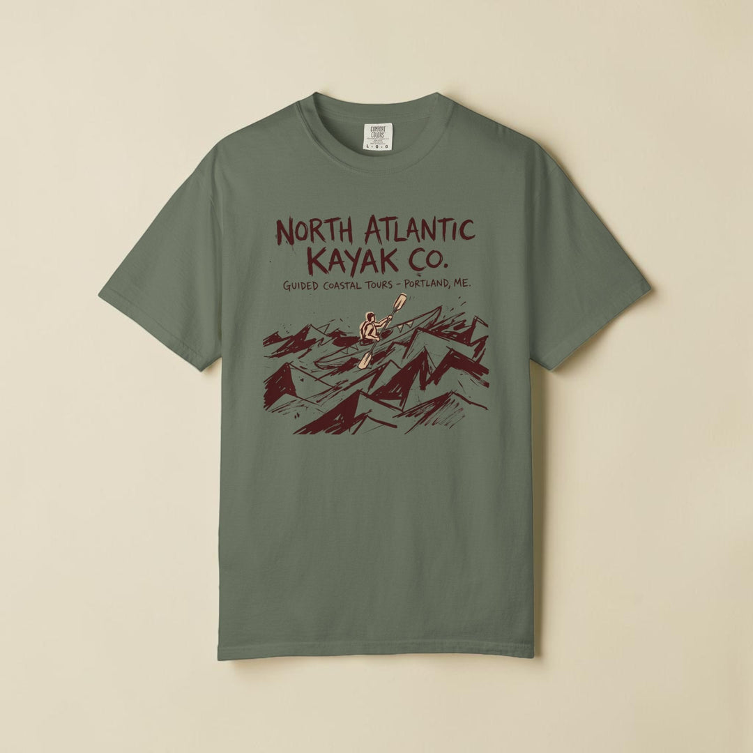Purple t-shirt with a cat graphic and &