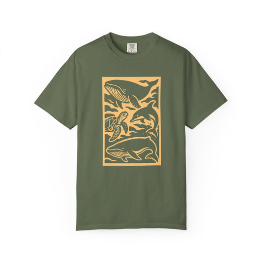 Eco Marine Life Garment-Dyed T-Shirt