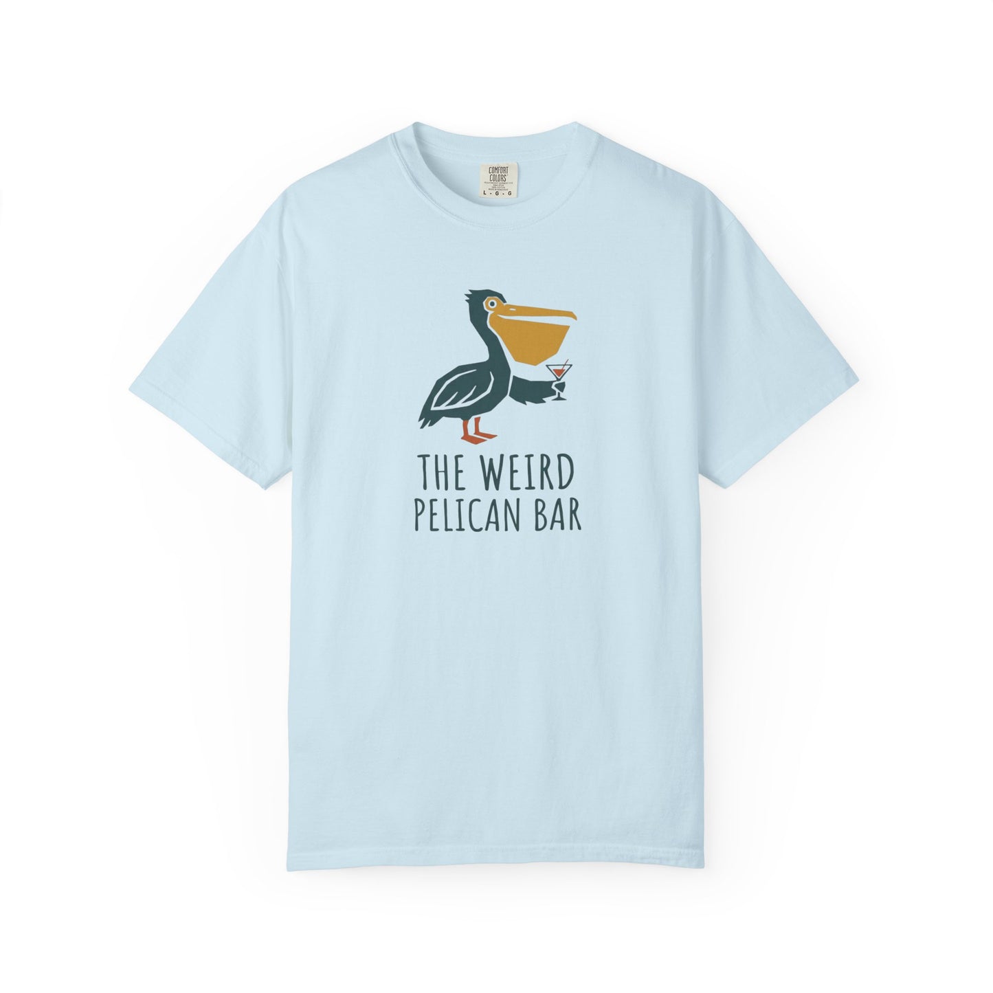 Pelican Bar Graphic T-Shirt - Coastal Summer Beach Bar Tee