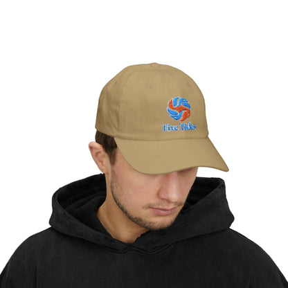 Embroidered Pelican Ocean Waves Dad Cap - Five Tides Baseball Hat
