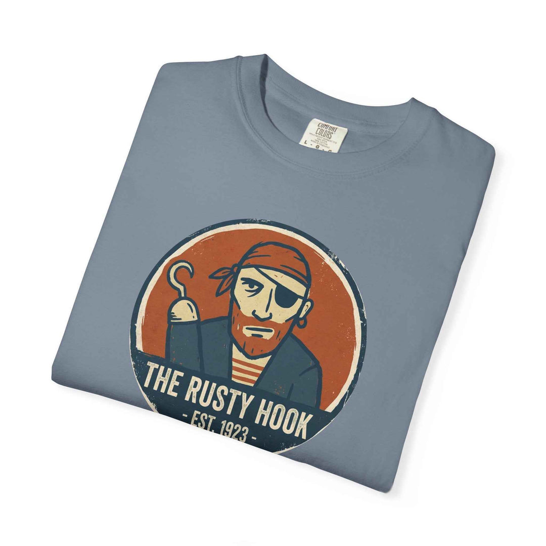 Rusty Hook Vintage Pirate T-shirt - The Rusty Hook Est. 1923 Summer Graphic Tee