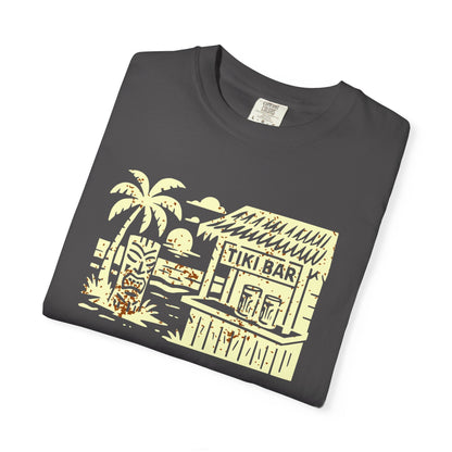 Tiki Bar T-Shirt, Vintage Beach Tee, Unisex Summer Wear, Vacation Gift, Tropical Apparel, Casual Style