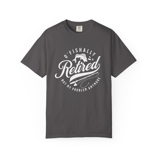 Retro Fishally Retired T-Shirt, Funny Retirement Gift, Unisex Tee for Fishermen, Ocean Lovers, Casual Wear, Birthday Gift