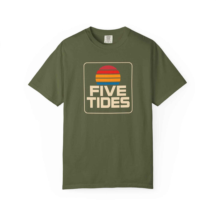 Coastal Retro Sunset Graphic T-Shirt, Summer Fashion Unisex Tee